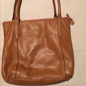Lodis camel leather bag- work and travel